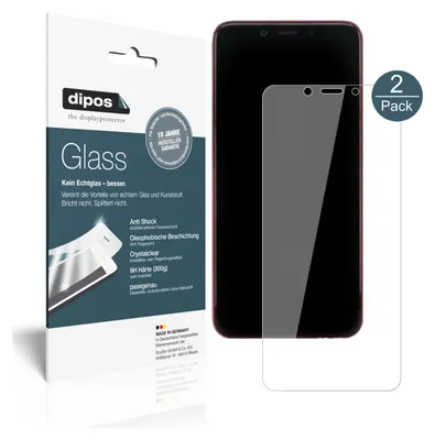 Produktbild von 2x Schutzfolie für Xiaomi Mi 6x - Anti-Shock 9H Folie dipos Glass Displayfolie