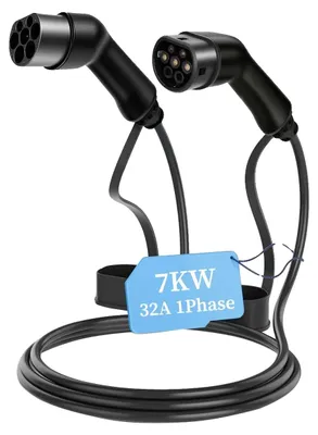 Image de Câble de recharge pour véhicule électrique, longueur 3 mètres, IP65, 7 kW