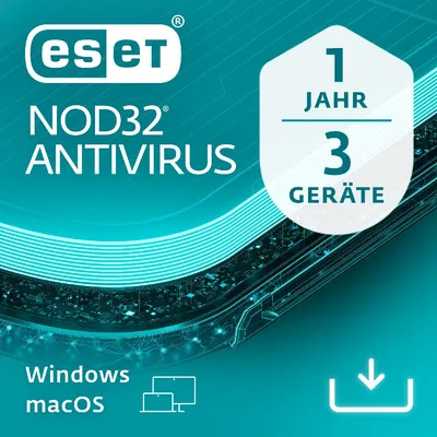 Produktbild von ESET NOD32 Antivirus 2022 / 2023 - 1, 3, 5 Geräte / 1 - 3 Jahre (Lizenz per Email)