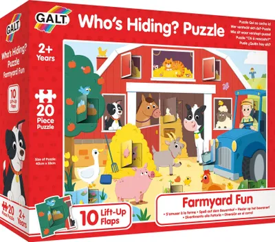 Immagine prodotto di Puzzle con sorprese - Divertimento in fattoria (20 pezzi)
