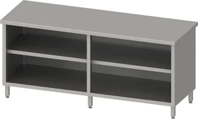 Produktbild von Arbeitsschrank offen mit Grund-und Zwischenboden 2000x700x850 mm, verschweißt