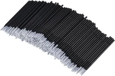 Obrázek produktu pro 400 jednorázových mikroštětečků (10 cm) na řasy, k barvení/péči o ústa/líčení, včetně aplikátoru na rty