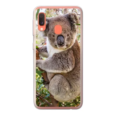 Produktbild von MuchoWow® Handyhülle Schutzhülle Hülle für Samsung Galaxy A20e Koala - Blätter - Kinder - Jungen - Mädchen Silikon Softcase Handy Hülle - Abdeckung