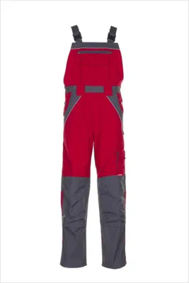 Produktbild von Planam Latzhose Plaline Gr. 64 rot/schiefer