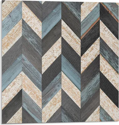Produktbild von Zickzackmuster Mit Holz – Selbstklebend – Wandverkleidung – Wandpaneel – Wanddeko – Dekorative Wandpaneele – 3D Wandpaneele – Wandgestaltung selbstklebend – 4 Stück 50 x 50 cm