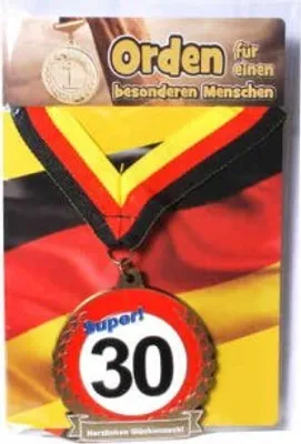 Produktbild von Orden 30 auf Karte zum 30. Geburtstag