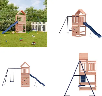Produktbild von vidaXL Spielturm Massivholz Douglasie - Spielplatz - Spielplätze - Garten Spielplatz - Outdoor Spielplatz