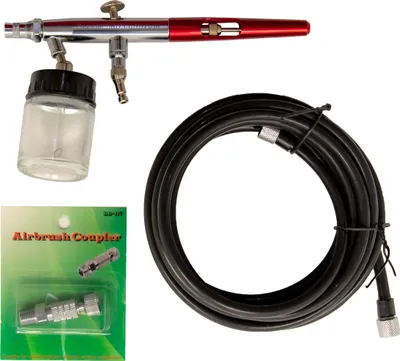 Paasche Millenium - EU Spar Set - Airbrushpistole 0,75mm Düsensatz Saugsystem