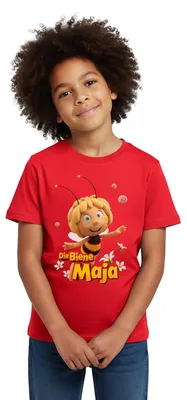 Produktbild von Spreadshirt Die Biene Maja 3 Das Geheime Königreich Film Kinder T-Shirt, 110/116 (5-6 Jahre), Rot