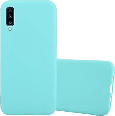 Produktbild von Cadorabo Hülle für Samsung Galaxy A70 / A70s Schutzhülle in Blau Handyhülle TPU Silikon Etui Case Cover
