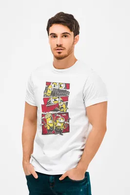 Produktbild von D&B Uni Polo  MO00034_Minions_Weiß-Größe L
