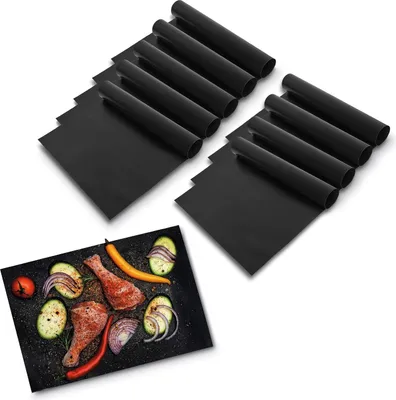 Produktbild von Bbq 10Er-Set Grillmatten 40X33Cm Grillmatte Zum Backen Mehrzweck