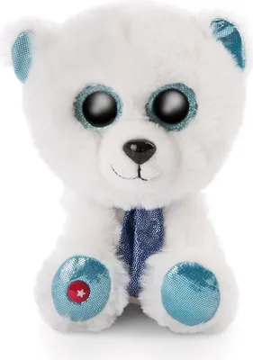 Produktbild von Nici Glubschis Pluchen kuscheln Winter Eisbär Benjie, 15 cm