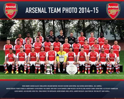 Produktbild von Fußball - Mini-Poster - Arsenal - Team Photo 14/15
