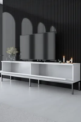 Produktbild von Skye Decor, Lord - White, Silver, TV-Schränke, Weiß, 180 x 47 x 30 cm