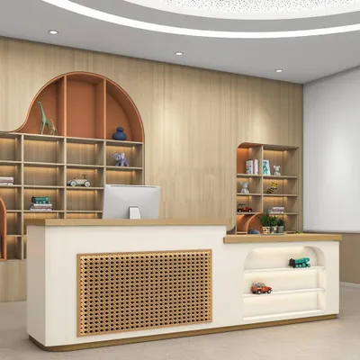 Produktbild von Bar, Theke, Empfangstheke, Rezeption, Kassentheke, Servicetheke, Hotelrezeption, Geschäftsempfang, gewerbliche Empfangstheke280*60cm/TengBianBT280/