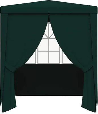 Image de vidaXL Tente de réception professionnelle avec parois latérales 2×2m Vert 90 g/m