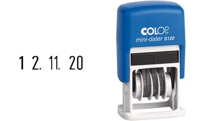 Produktbild von COLOP Datumstempel Mini Dater S120 SD, Monate in Zahlen