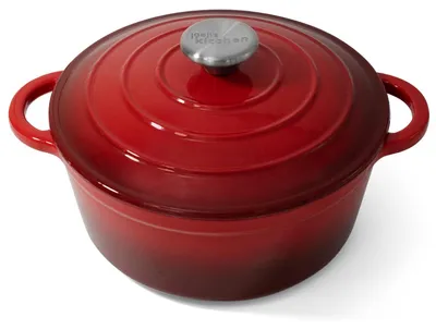Productafbeelding van Gietijzeren ovenschotel met deksel, 28 cm, geschikt voor oven en kookplaat