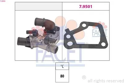 Produktbild von FACET Thermostat Kühlmittel 80°C für FIAT PUNTO (176) Strada Pickup (178) PALIO Weekend (178DX) PUNTO Van (176L)