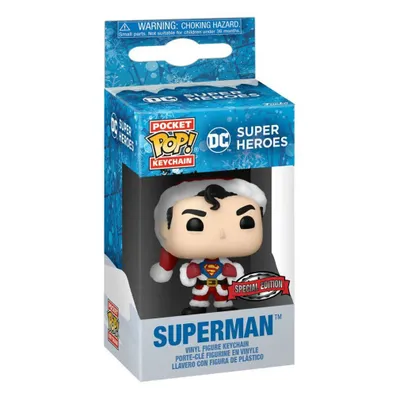 Image de Funko Pocket POP! Keychain - Superman DC Comics Świąteczna Edycja Ekskluzywna