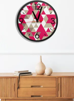 Obrázok produktu pre Opviq, Artavessa3Dclock19, Dekoratívne hodiny z MDF, Viacfarebné, 100 % MDF, 36 x 36 x 1 cm