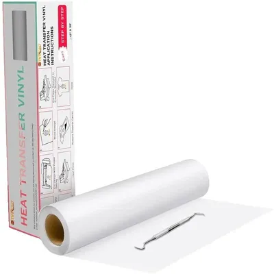 Immagine prodotto di Pellicola floccata, facile da tagliare, forte adesione, bianca, 12 pollici x 20 piedi (30 x 600 cm)