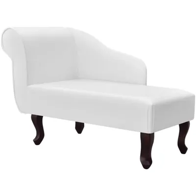 Image de Chaise longue Blanc Similicuir