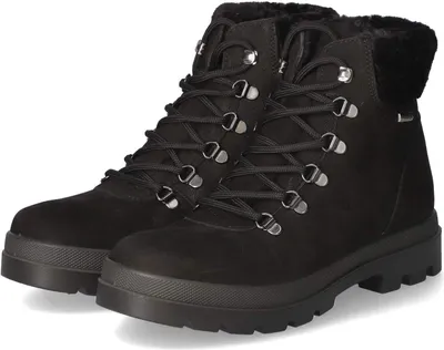 Productafbeelding van Beliana dames veterschoenen, zwart, suède, maat 38