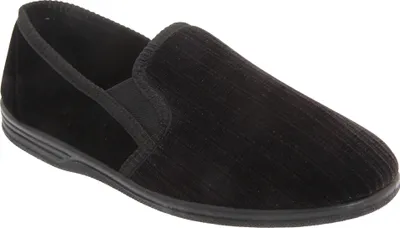 Produktbild von Zedzzz Herren Richard Hausschuhe / Pantoffeln, gemustert DF835 (41 EUR) (Schwarz)