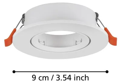 Image de Spot encastré Barranco, blanc, diamètre 9 cm