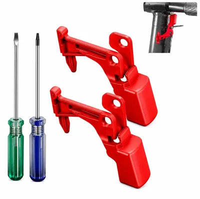 Ersatzschalter-Set für Dyson V10 V11, 2 rote Tasten + Fixierschalter