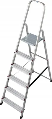 Zdjęcie produktu dla KRAUSE 000736 Alu-Stufenleiter 6 Stu.