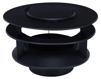 Produktbild von Regenhaube für Rauchsauger Ø 200 mm, Edelstahl schwarz