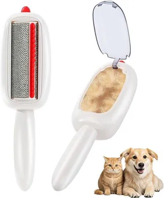 Productafbeelding van Herbruikbare borstel voor het verwijderen van dierenharen, wasbare borstel voor kleding, witte borstel voor katten- en hondenhaar