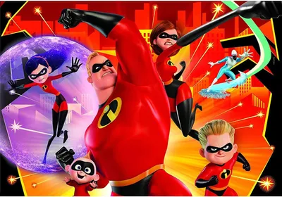 Image de Puzzle Clementoni - Disney Pixar - Les Incroyables 2, 104 pièces