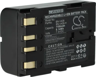 Produktbild von vhbw Akku kompatibel mit JVC DVL100, DV3000, DVL107, DVL105, DV2000, DV1800, DVL108, DVL150, DVL109 Videokamera Camcorder (900 mAh, 7,2 V, Li-Ion)