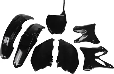 Image de Kit de carénage UFO PLAST, 7 pièces, en plastique, pour Yamaha YZ WR 125 / 250 cm³, années de fabrication 2006 - 2014, couleur : noir