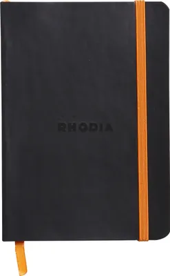 Image de Rhodia Flex Nbuch A6 à points, 72 feuilles, noir