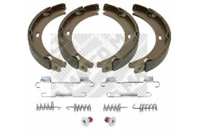 Produktbild von MAPCO Bremsbackensatz Trommelbremse Hinten passend für MERCEDES-BENZ C-Klasse Limousine (W203) 164mm 8611/1