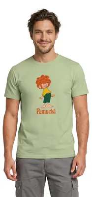 Produktbild von Spreadshirt Pumuckl Freche Pose & Verschmitztes Lächeln Männer T-Shirt, L, Sage