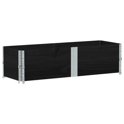 Obrázok produktu pre Záhradný kvetináč čierny 150x50 cm borovicový masív