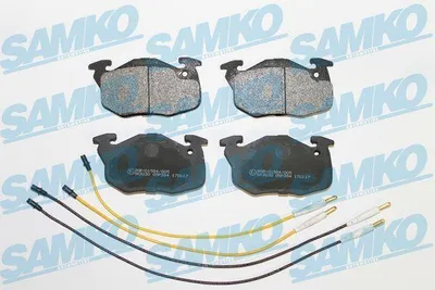 Produktbild von SAMKO Bremsbeläge Satz Vorne Bremsklötze passend für PEUGEOT 106 II Schrägheck (1A, 1C) 5SP384