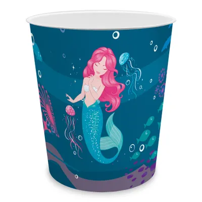 Produktbild von itenga Papierkorb für Kinder - Motiv Meerjungfrau - ca. 11 Liter