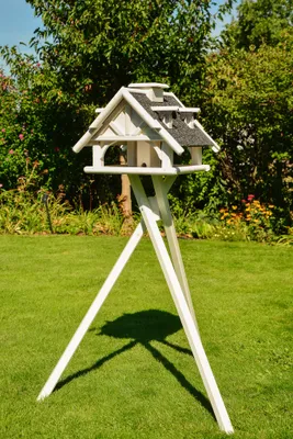 Produktbild von Vogelhaus V 19 Stein weiß mit Ständer, mit Solar