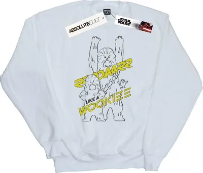 Produktbild von Star Wars - "Roar Like A Wookiee" Sweatshirt für Herren BI45953 (3XL) (Weiß)