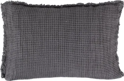 Produktbild von Zoeppritz Leinen-Kissenhülle Honeybee Farbe charcoral Größe 40x60