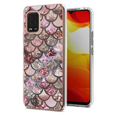 Immagine prodotto di Custodia per Xiaomi Mi 10 Lite, custodia in silicone TPU antiurto a fantasia Rosa