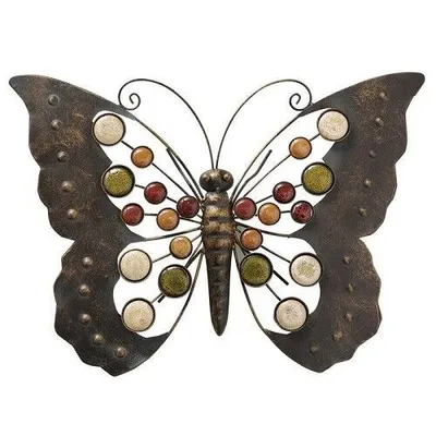 Produktbild von Wandobjekt Schmetterling matt Eisen B 43 cm