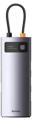 Image de 4W1 Baseus Metal Gleam Series Hub, Usb-C To 4X Usb 3.0